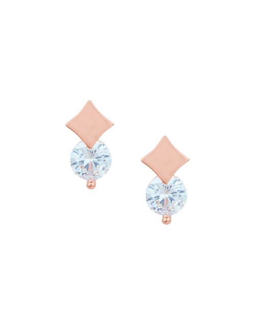 Korean Made Cubic Zirconia Stylish Dailywear Stud Earring For Women (KKGJERGS111848)